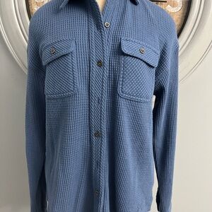 40- NWT Blue Button Down Shirt for Women